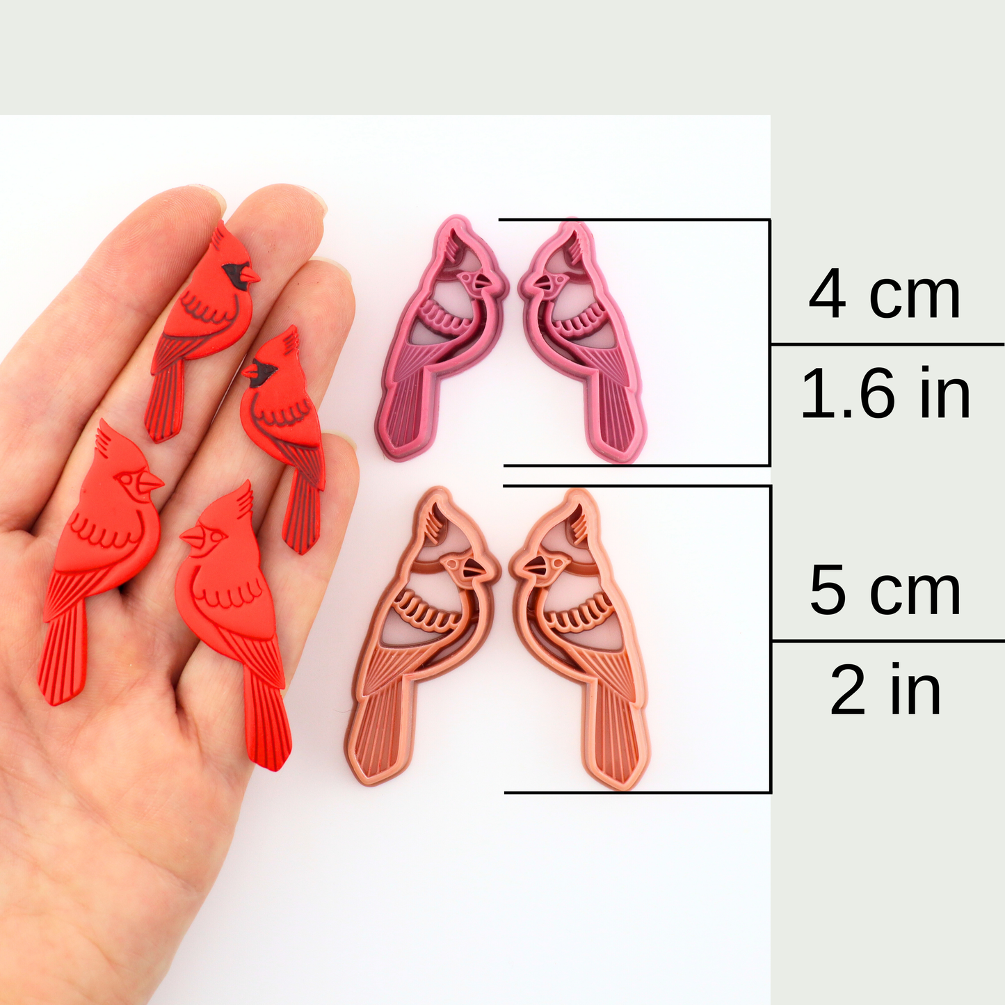 Cardinal Mirrored Polymer Clay Cutter Set