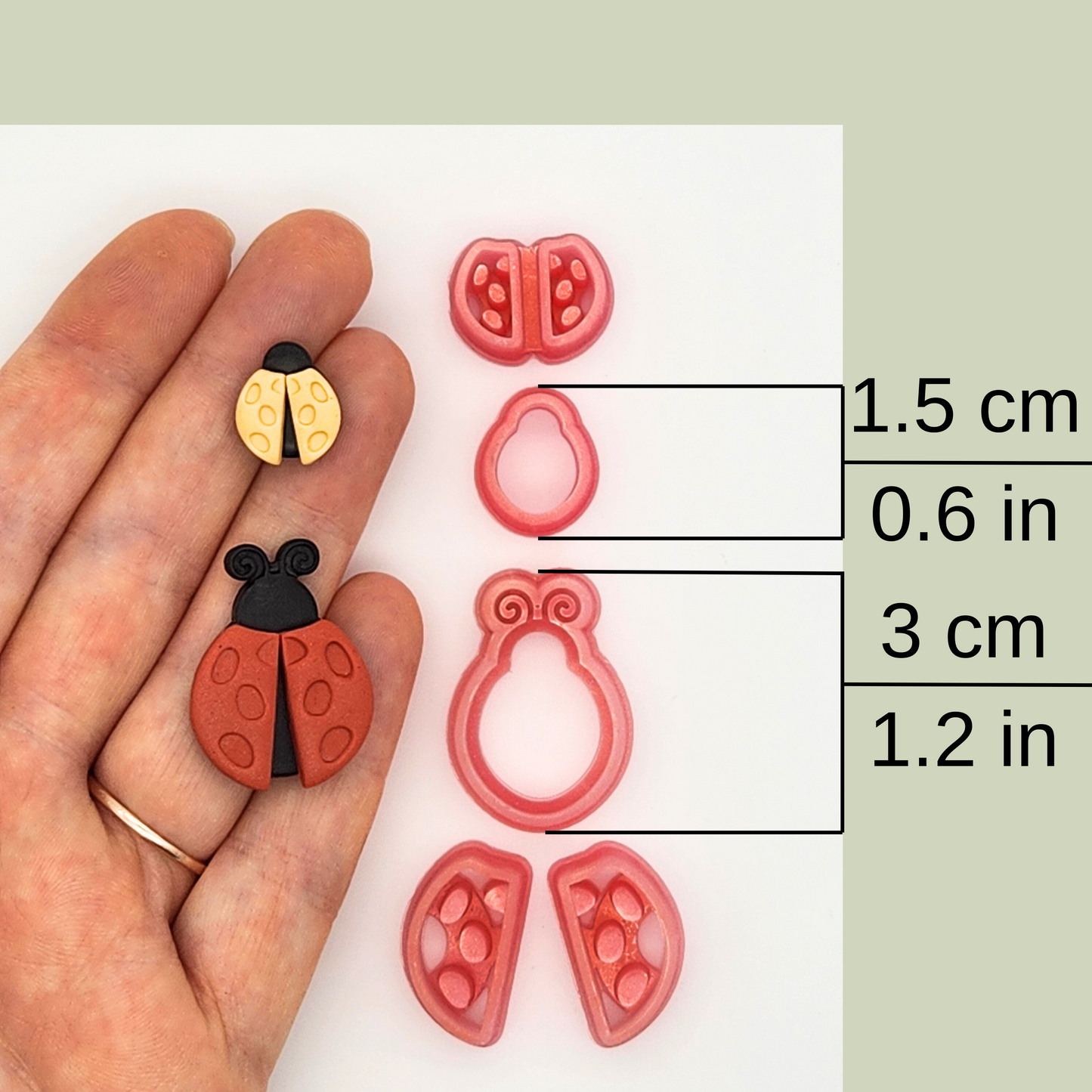Ladybug Polymer Clay Cutter Set