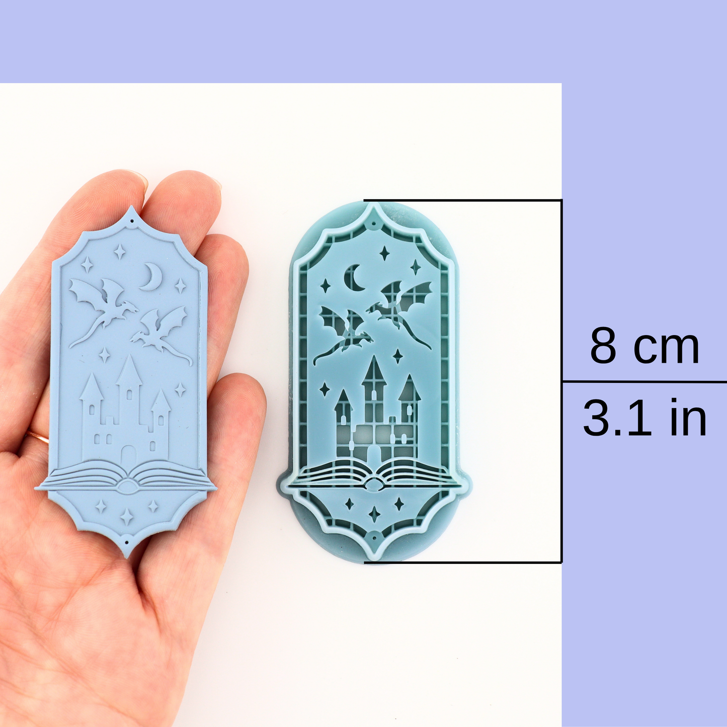 Dragon Bookmark Charm Polymer Clay Cutter