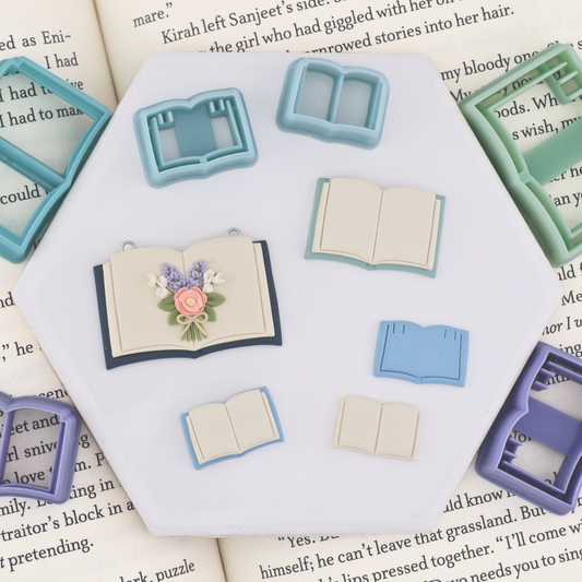Open Book Polymer Clay Cutter Set