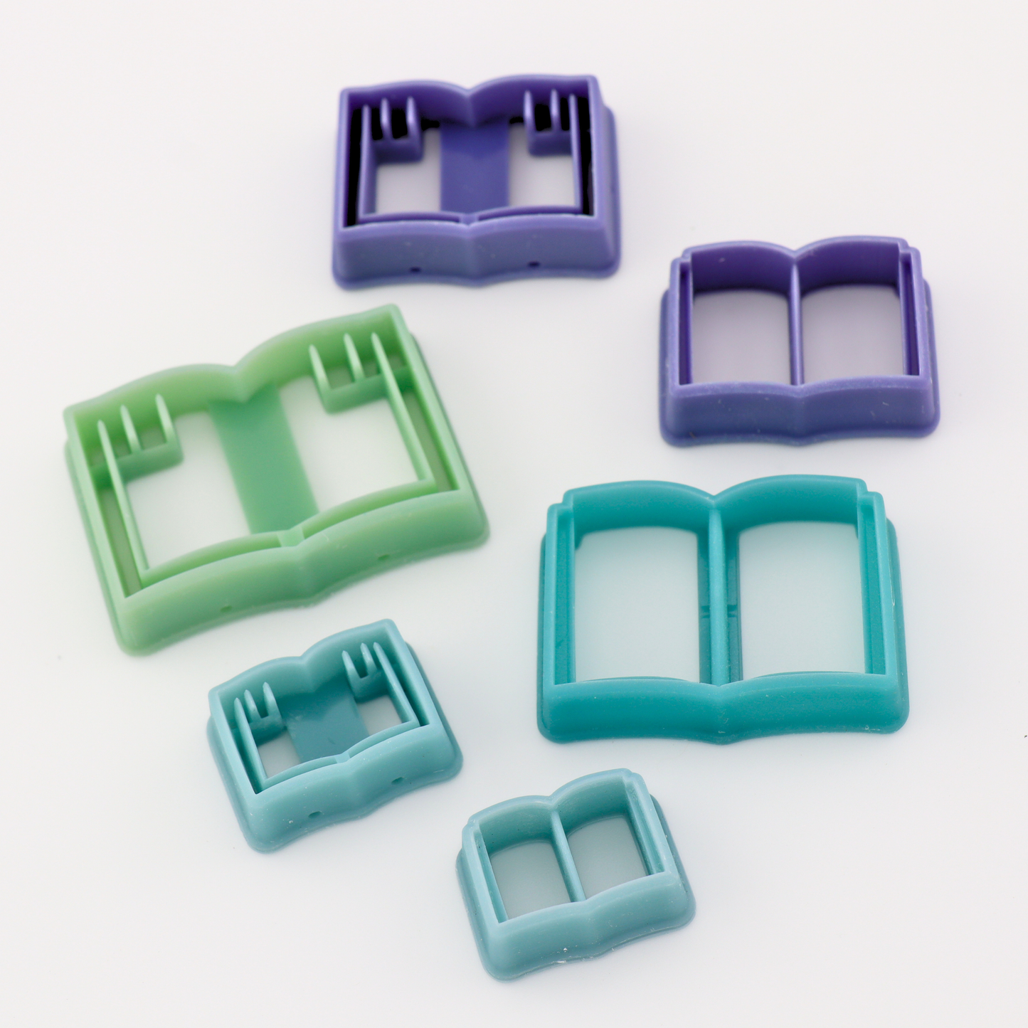 Open Book Polymer Clay Cutter Set