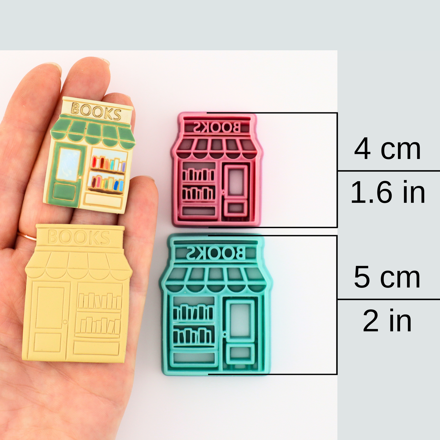 Bookstore Polymer Clay Cutter