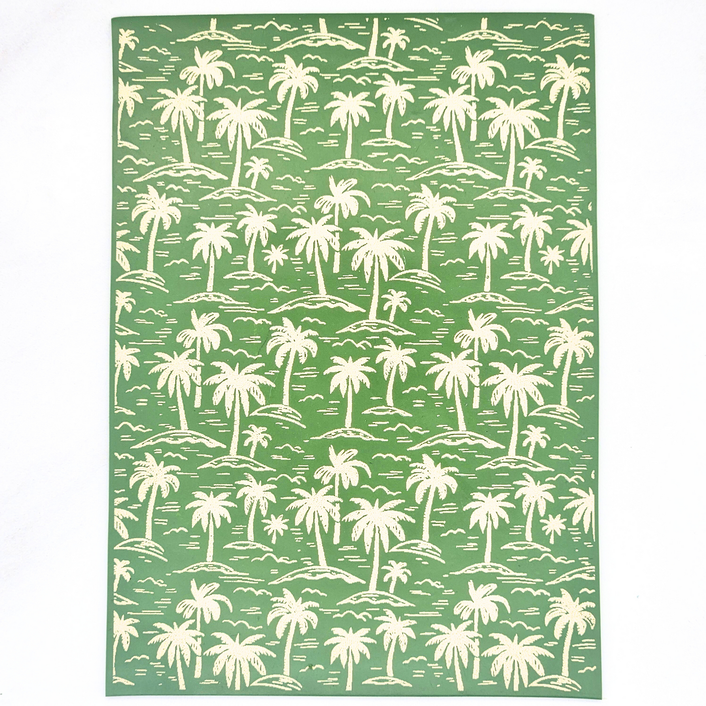 Palm Paradise Polymer Clay Silk Screen