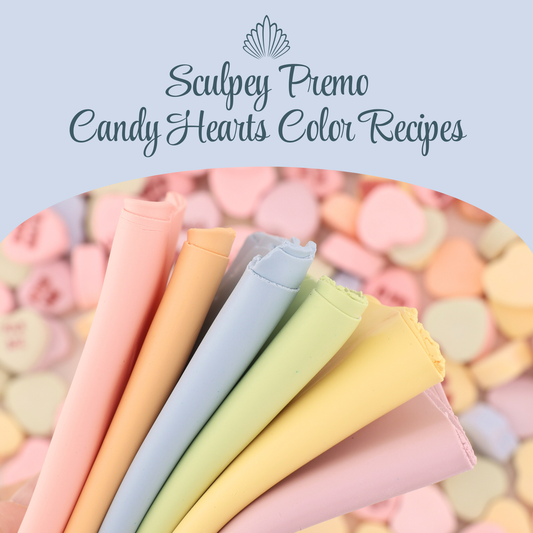Candy Heart Polymer Clay Color Recipes for Sculpey Premo - Digital Download