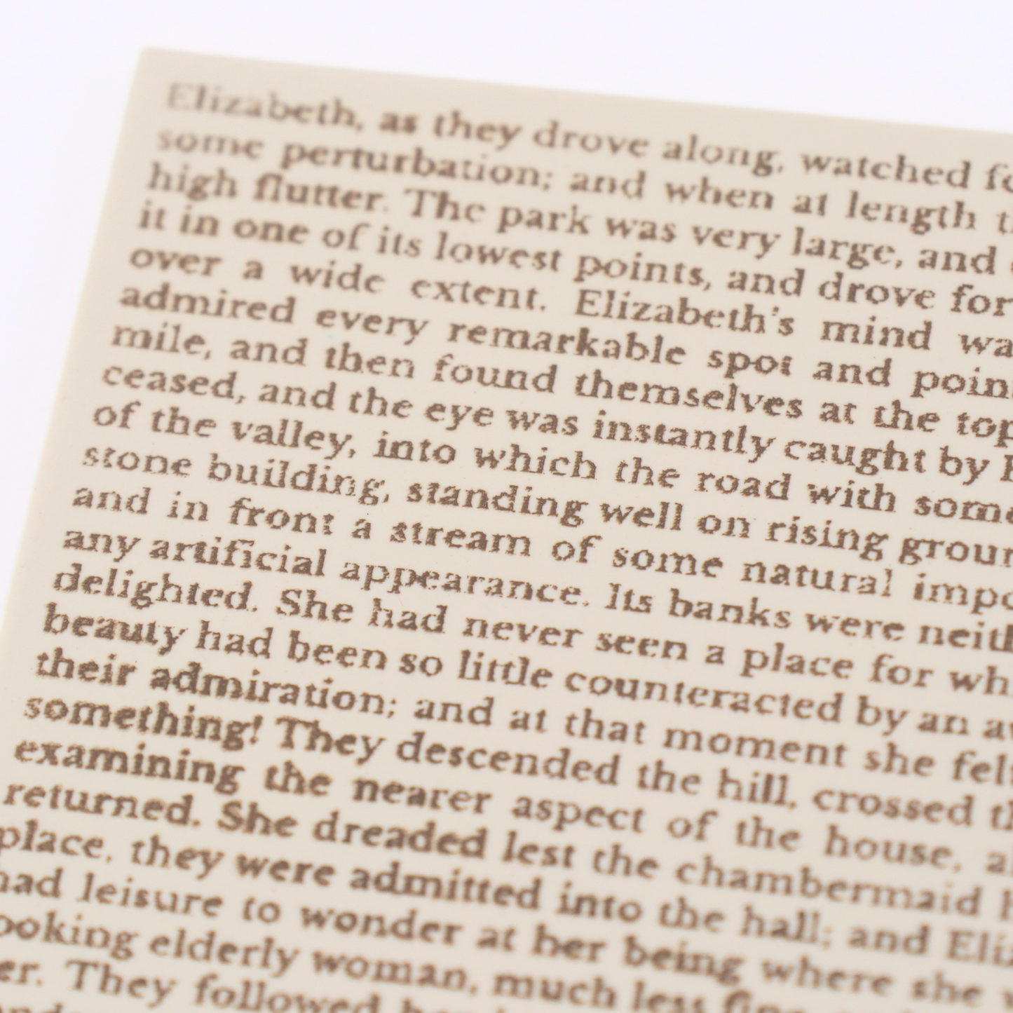 Vintage Book Text Silk Screen