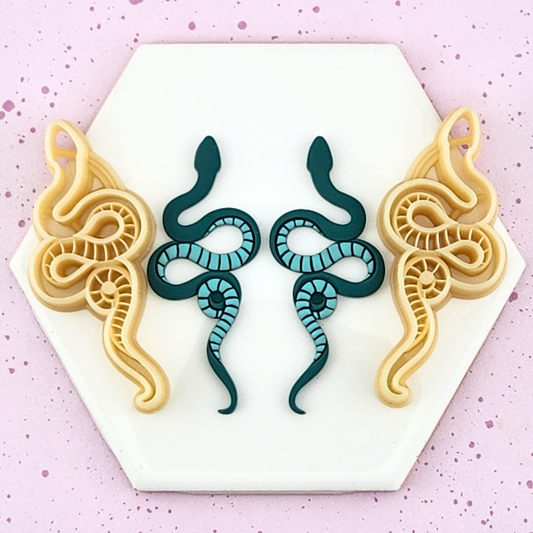 Snake Polymer Clay Cutters - Mirrored Pair