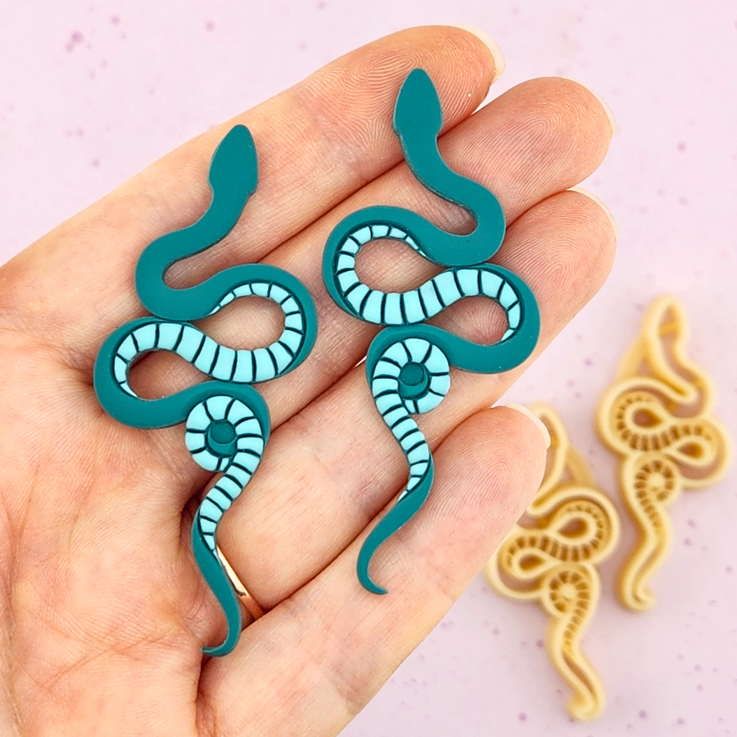 Snake Polymer Clay Cutters - Mirrored Pair