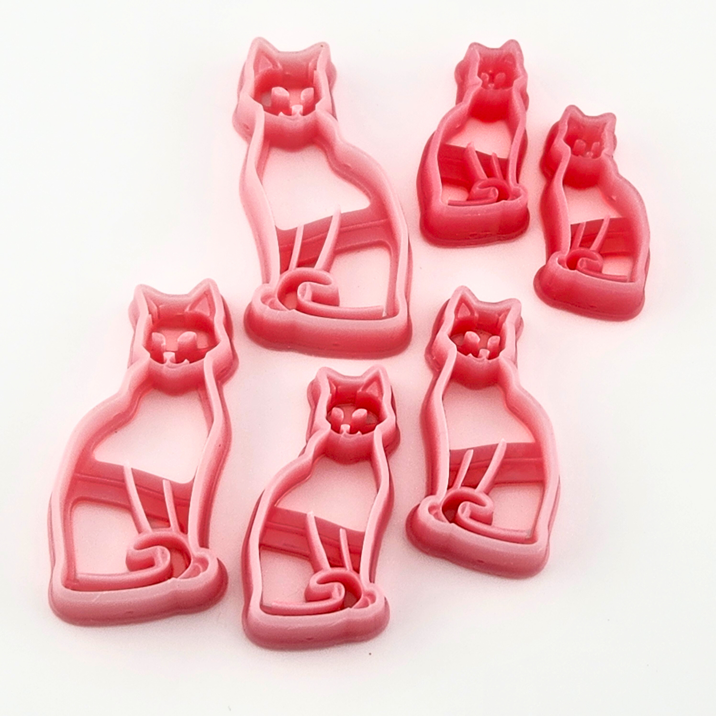 Cat Polymer Clay Cutters - Mirrored Pair