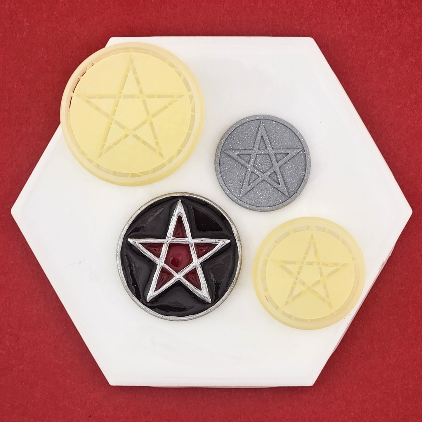 Pentacle Stained Glass Polymer Clay Cutter