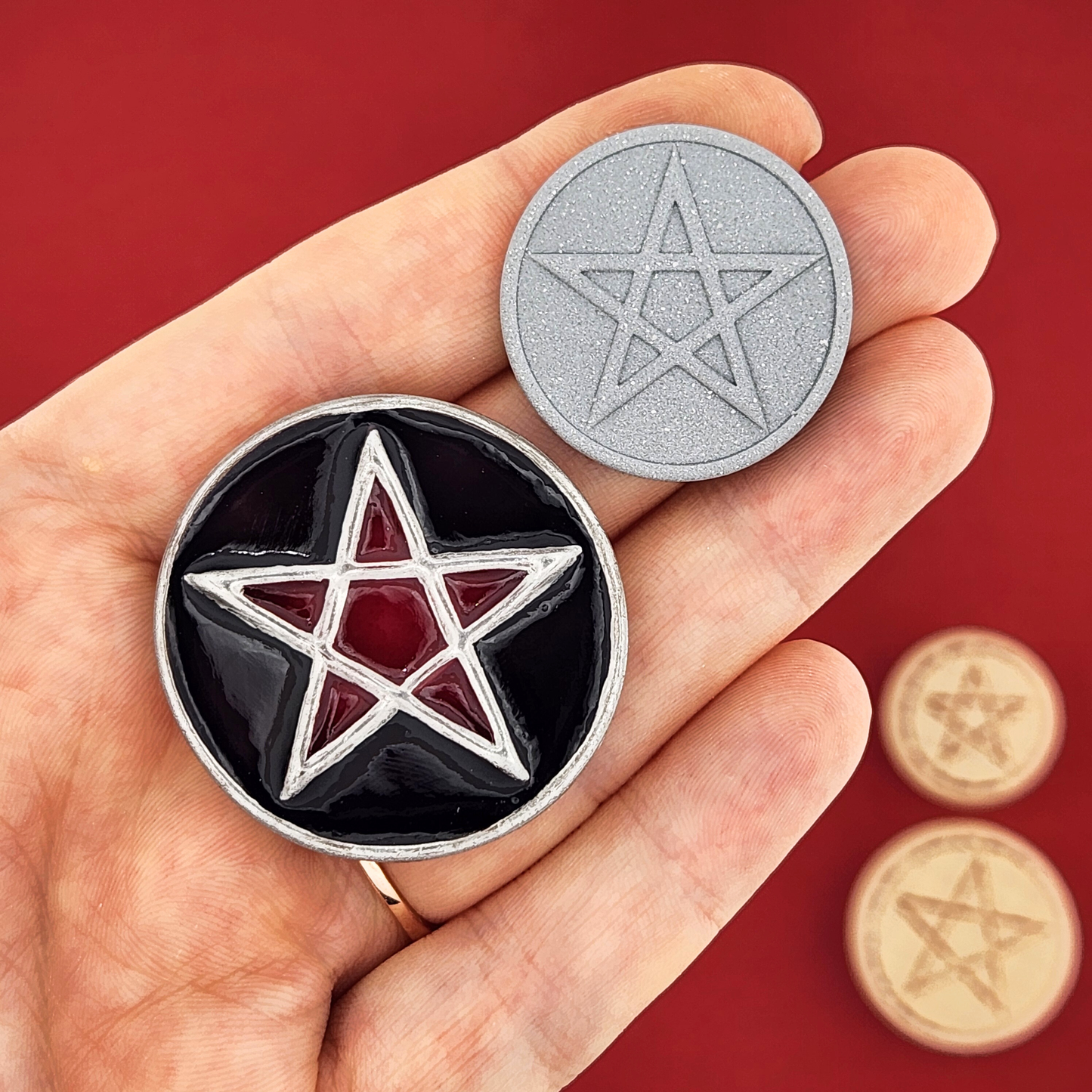 Pentacle Stained Glass Polymer Clay Cutter