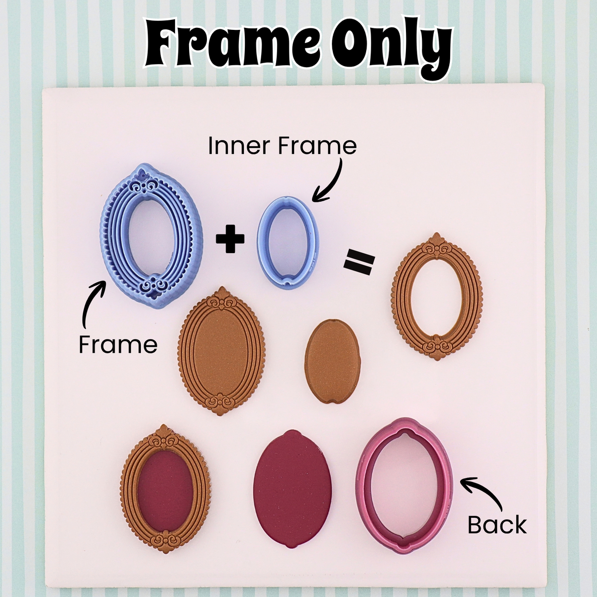 Ghost in Frame Polymer Clay Cutter Set