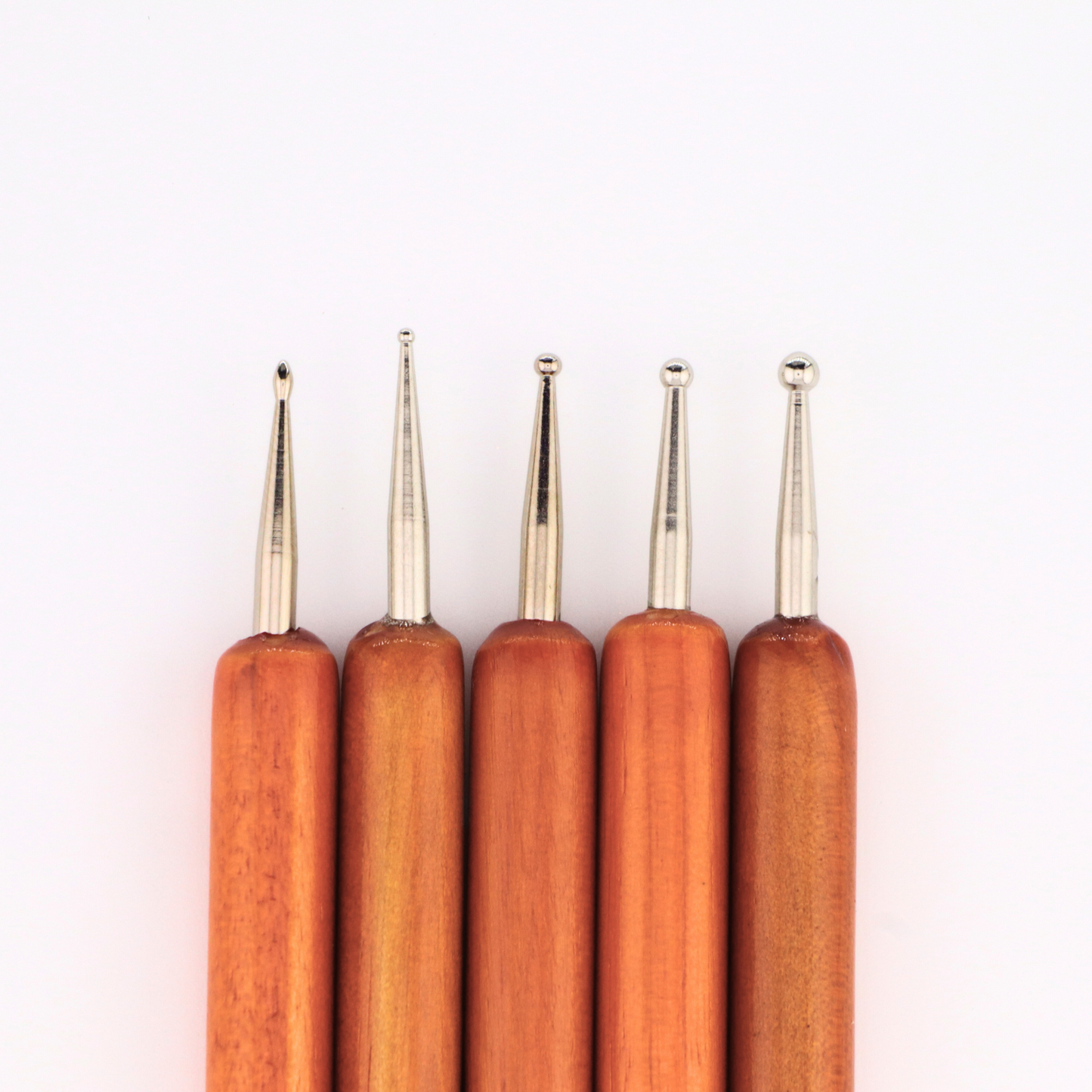 5-Piece Dual-Ended Silicone & Dotting Tools for Polymer Clay and Resin