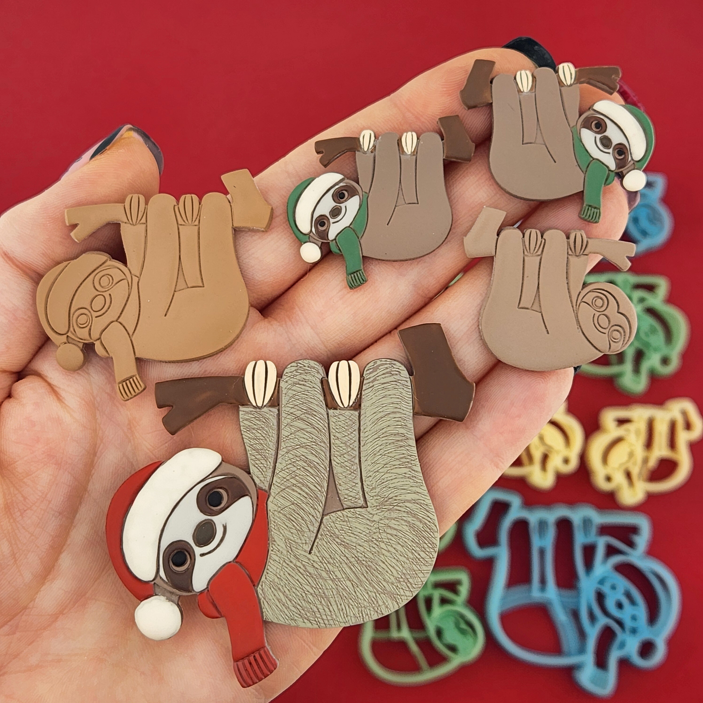 Sloth Polymer Clay Cutter Sets