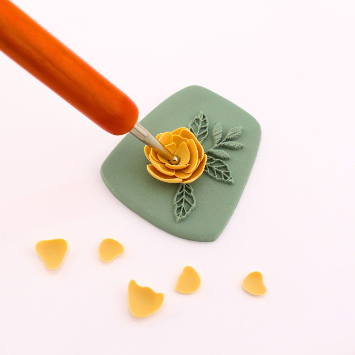 5-Piece Dual-Ended Silicone & Dotting Tools for Polymer Clay and Resin