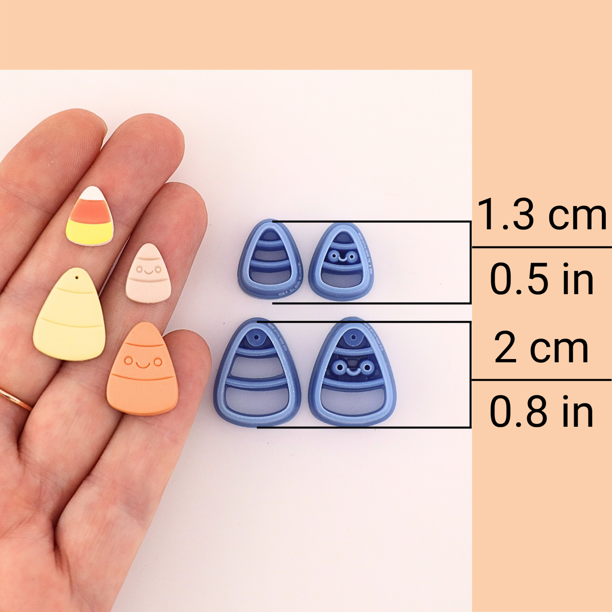 Candy Corn Polymer Clay Cutter