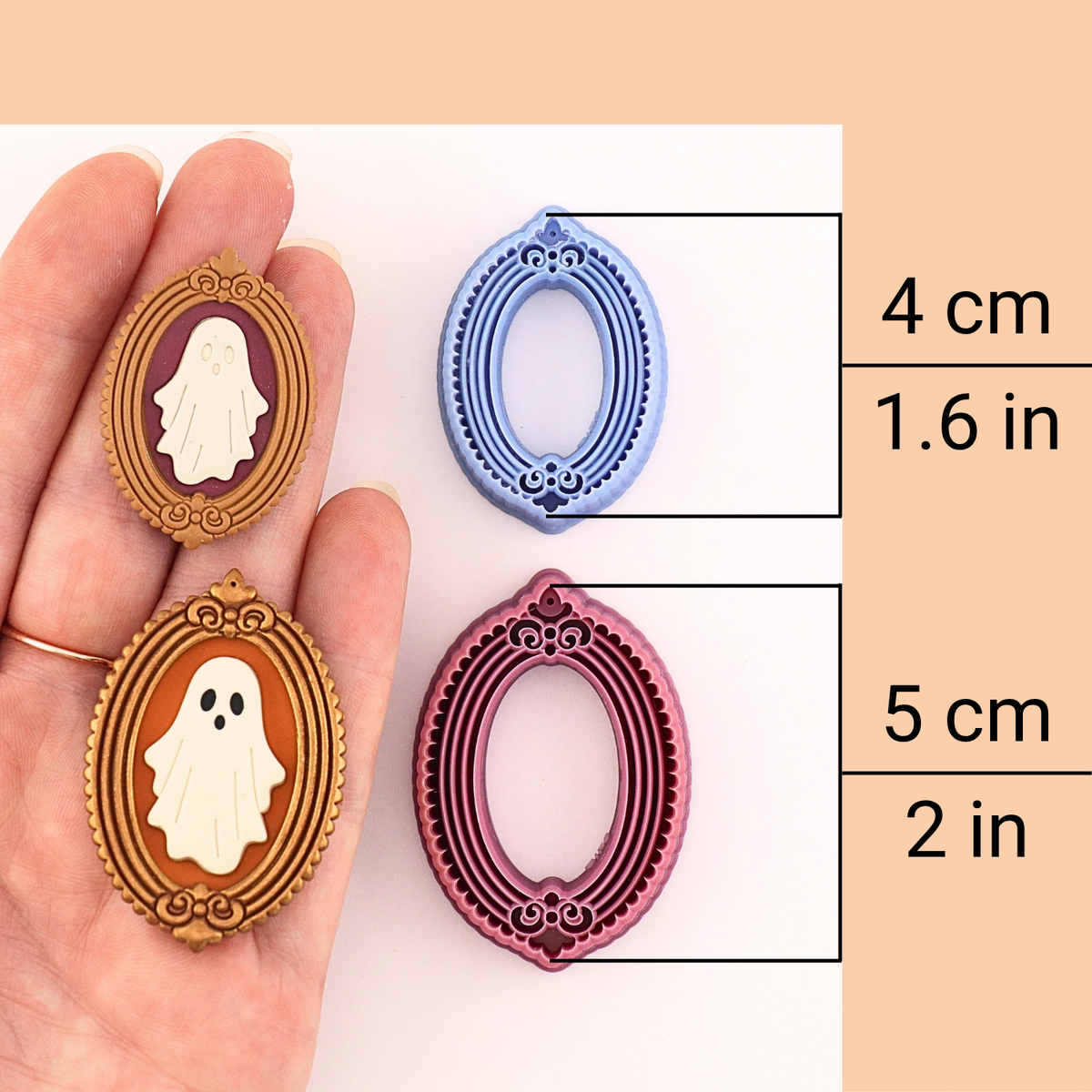Ghost in Frame Polymer Clay Cutter Set