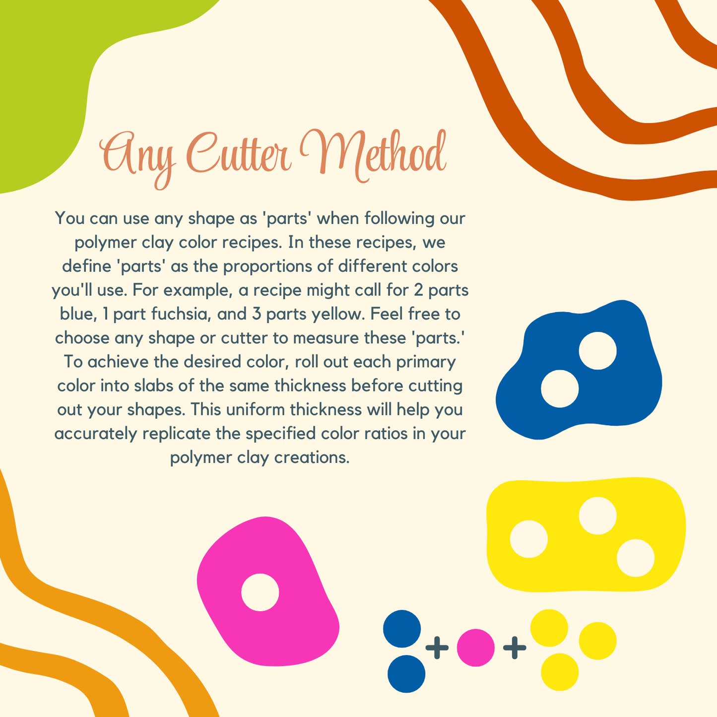 Candy Heart Polymer Clay Color Recipes for Sculpey Premo - Digital Download