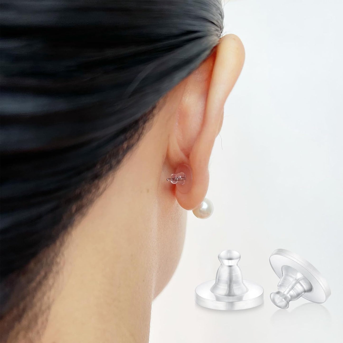 Wide Silicone Comfort Earring Backs