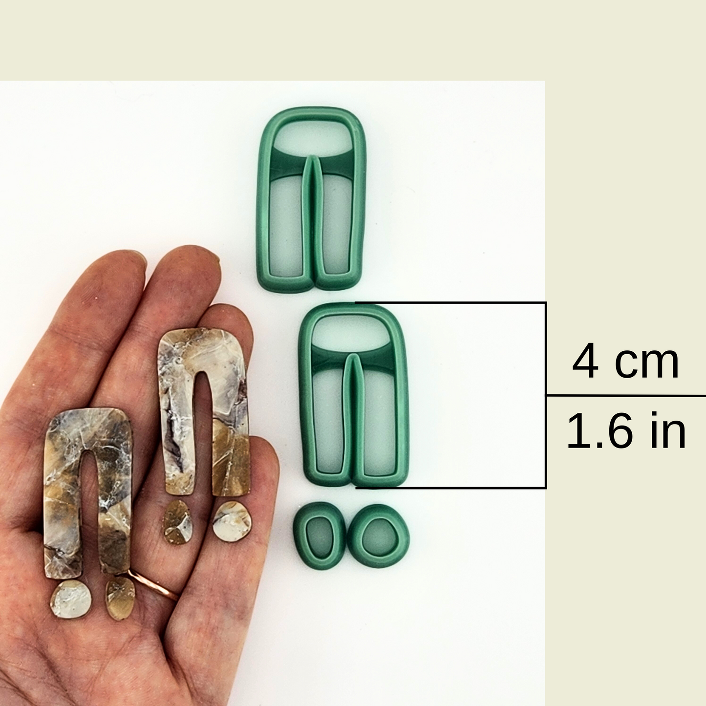 Jewel - Ditti Collab - Mirrored Polymer Clay Cutter Set