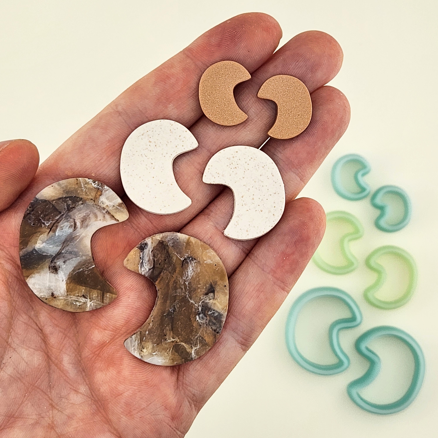 Sherry - Ditti Collab - Mirrored Polymer Clay Cutter Pair