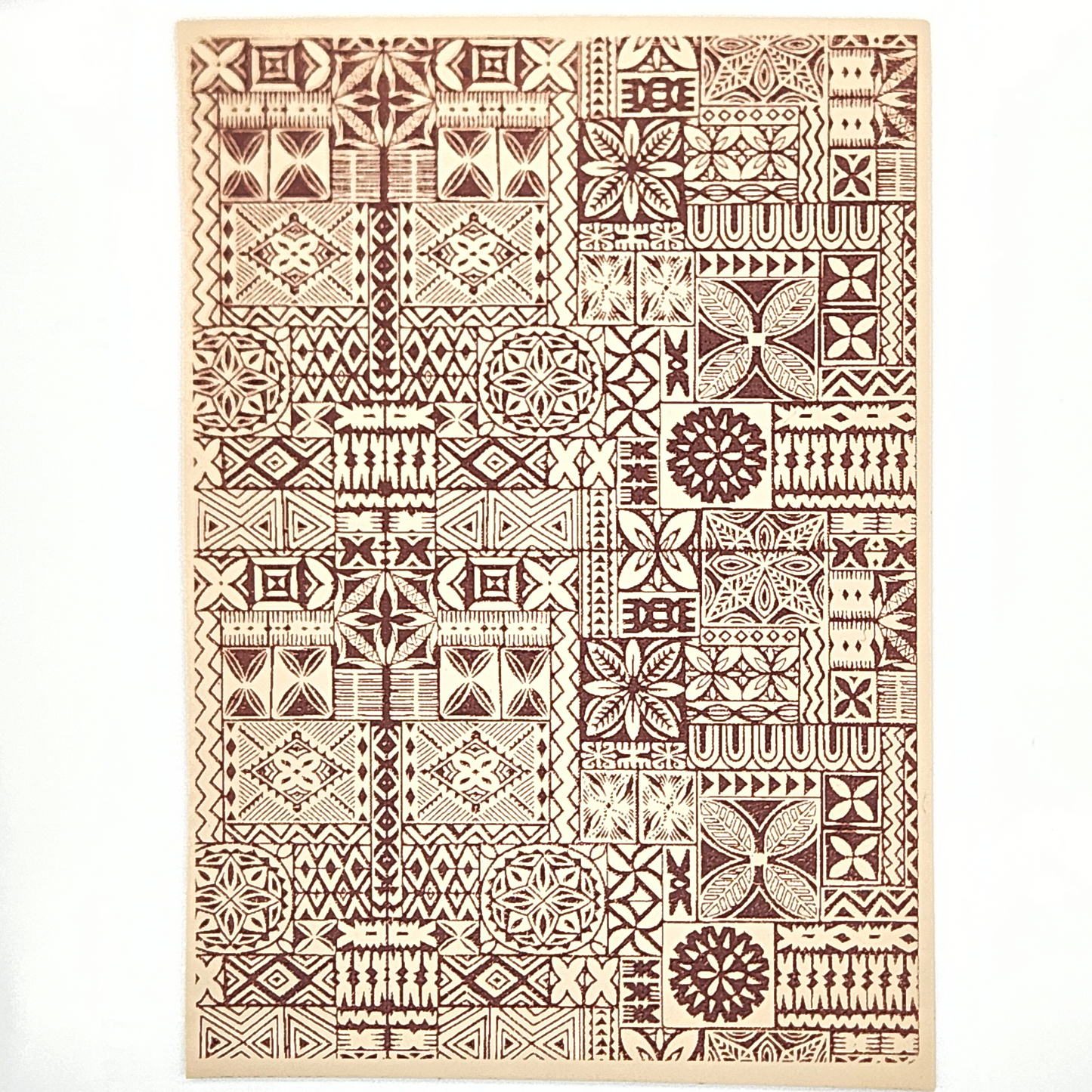 Polynesian Kapa Cloth Silk Screen