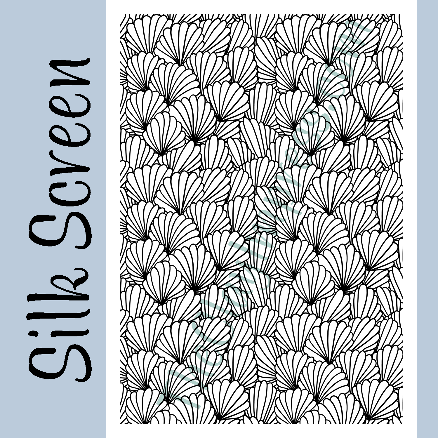Satin Shell Pattern Abstract Shells Polymer Clay Silk Screen | Detailed and Easy to Use ...