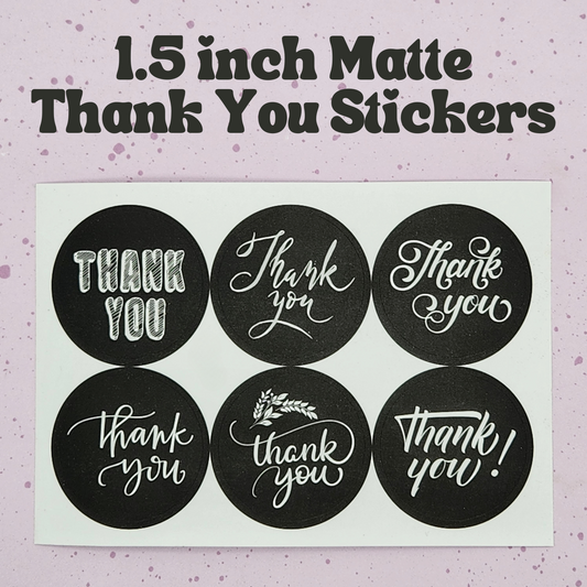 FREE 1.5 inch Thank You Stickers