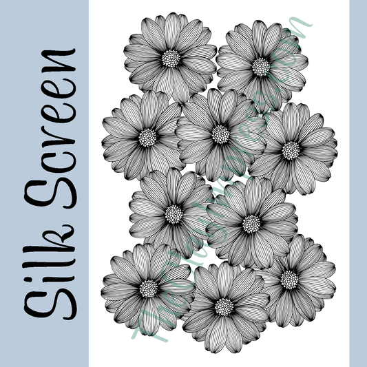 Big Daisies Silk Screen