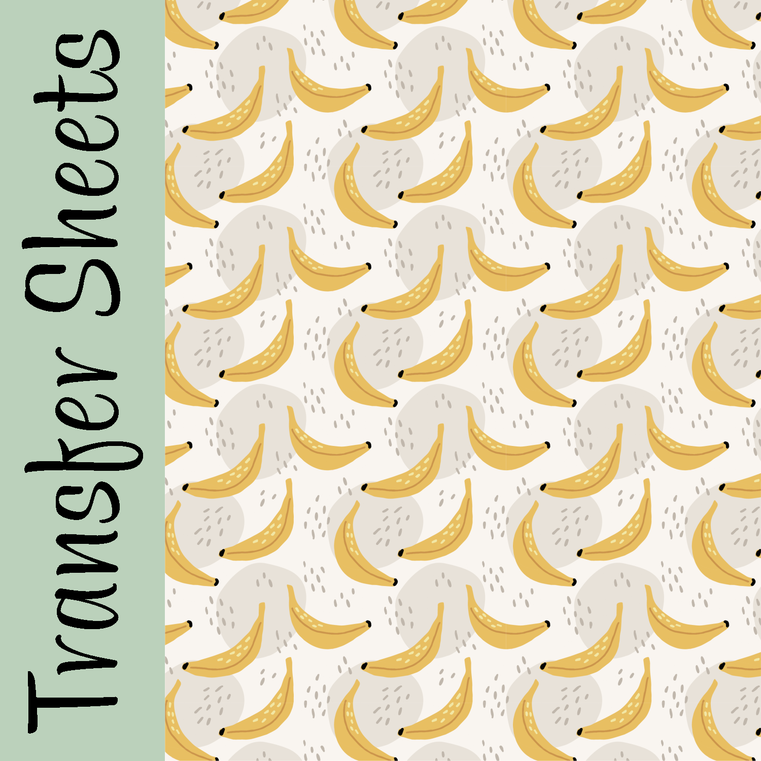 Banana pattern on a seamless sheet