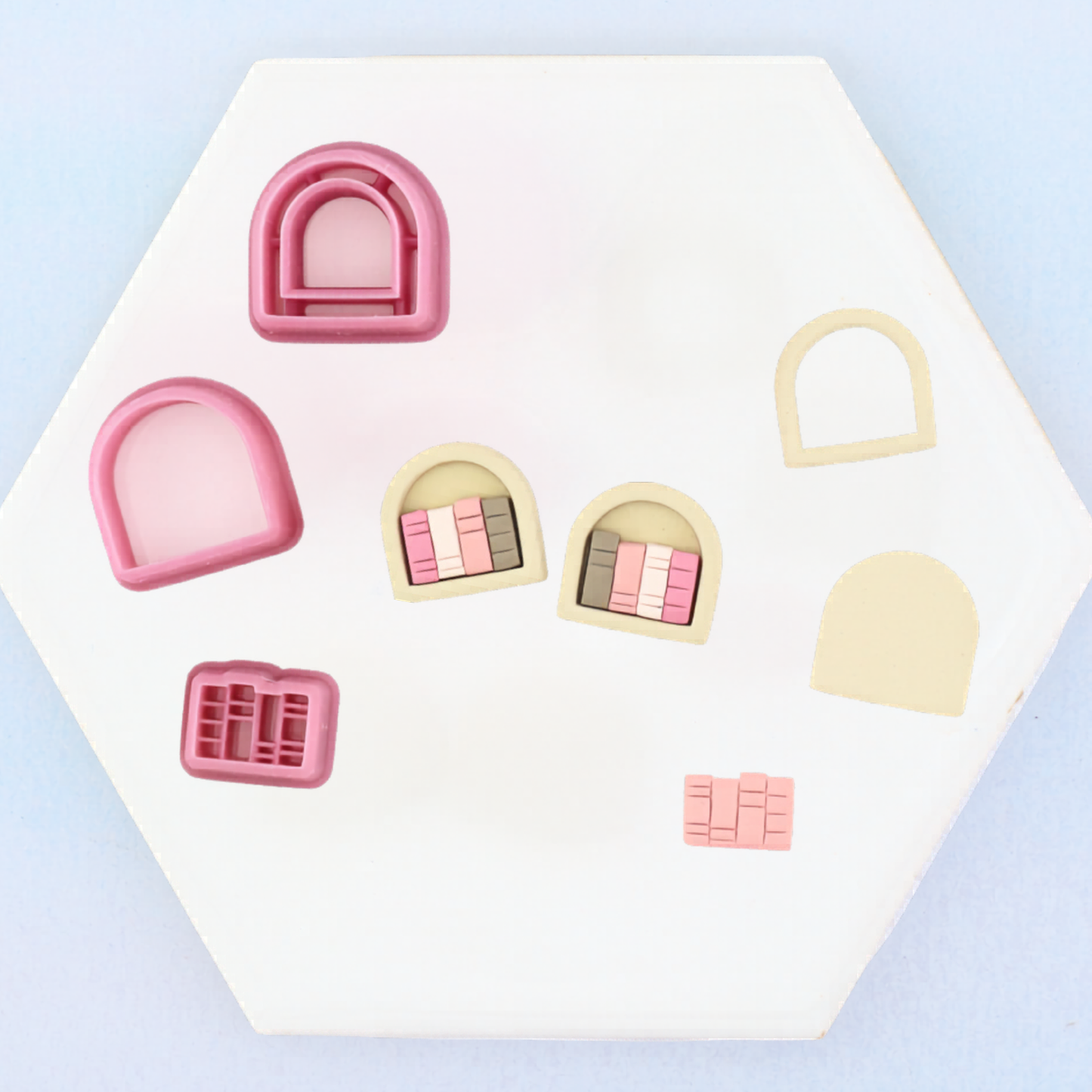 Bookshelf Studs Polymer Clay Cutter Set