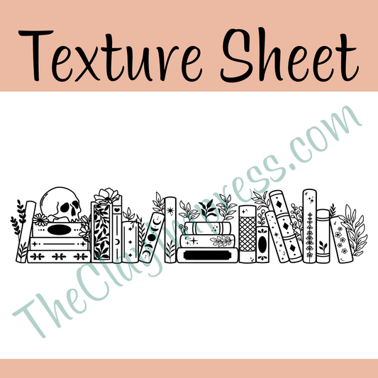 Botanical Bookshelf Texture Sheet
