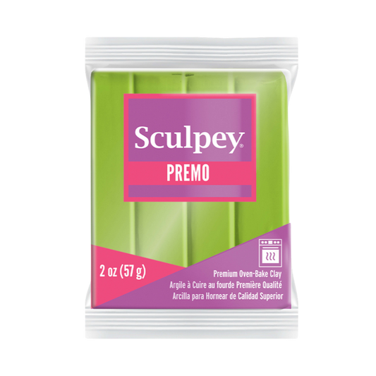 Sculpey Premo Bright Green Pearl Polymer Clay