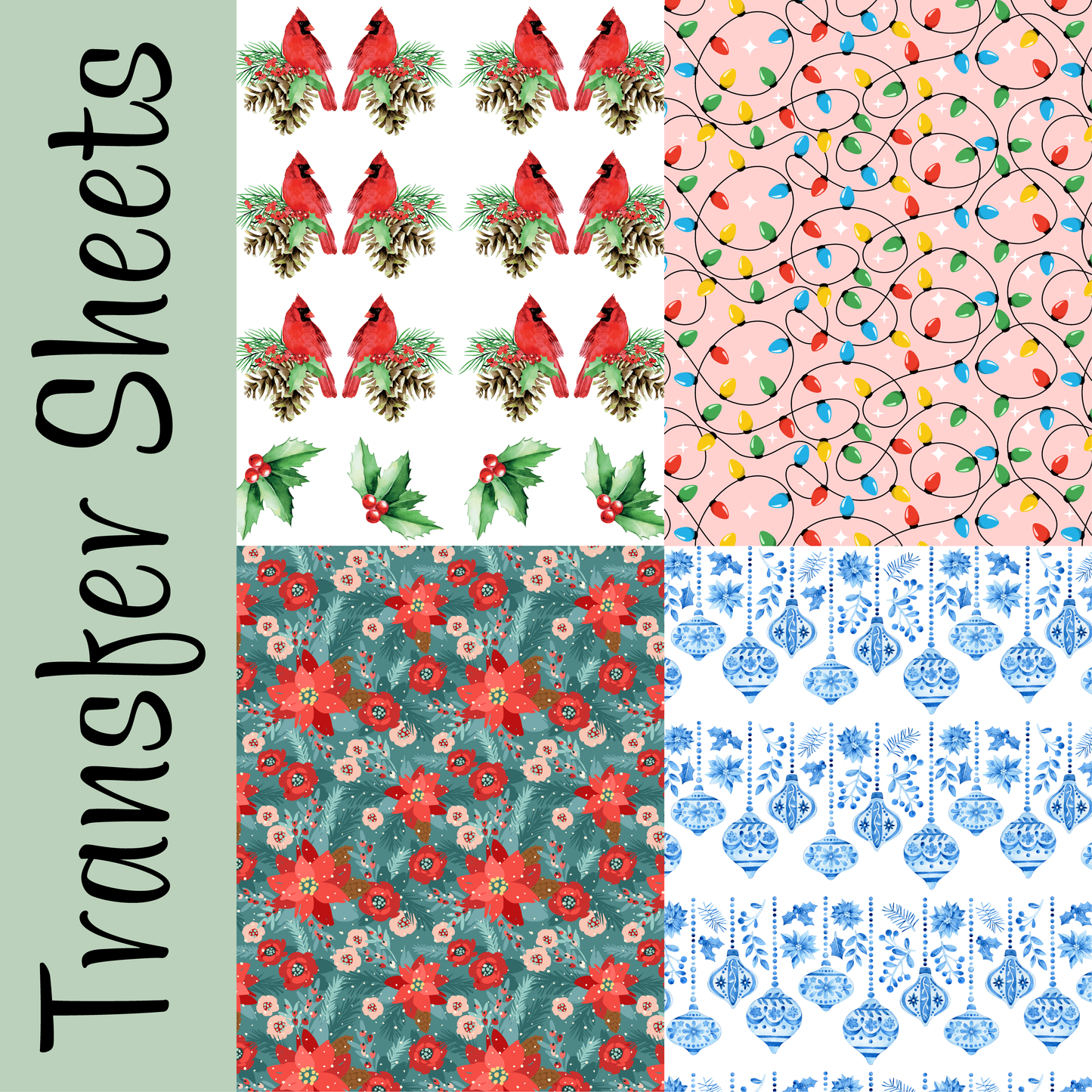 Christmas Medley #4 Transfer Sheets
