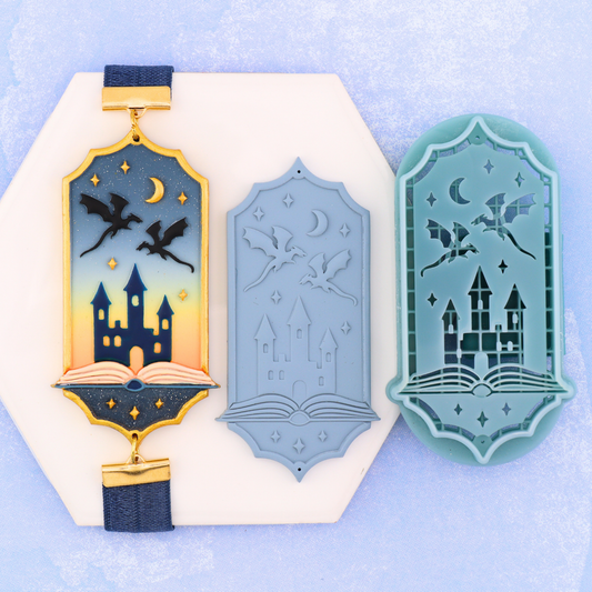 Dragon Bookmark Charm Polymer Clay Cutter