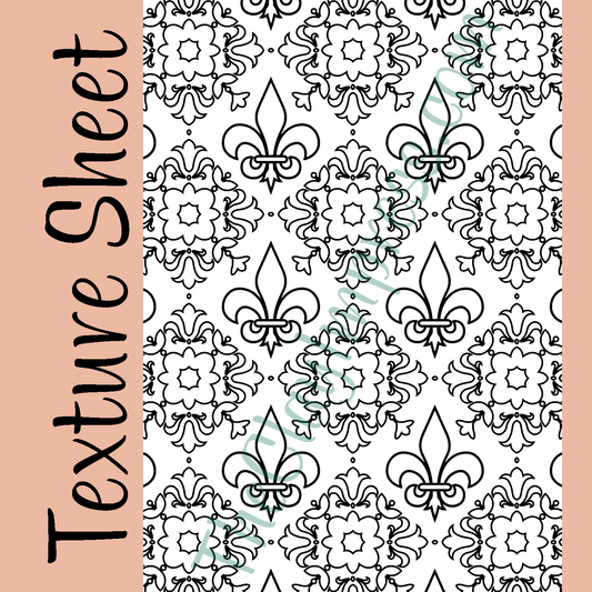 Fleur de Lis Tiles Texture Sheet