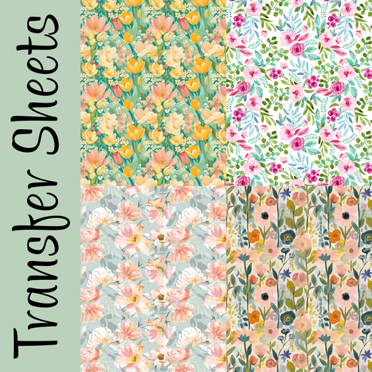 Floral Medley #4 Transfer Sheets