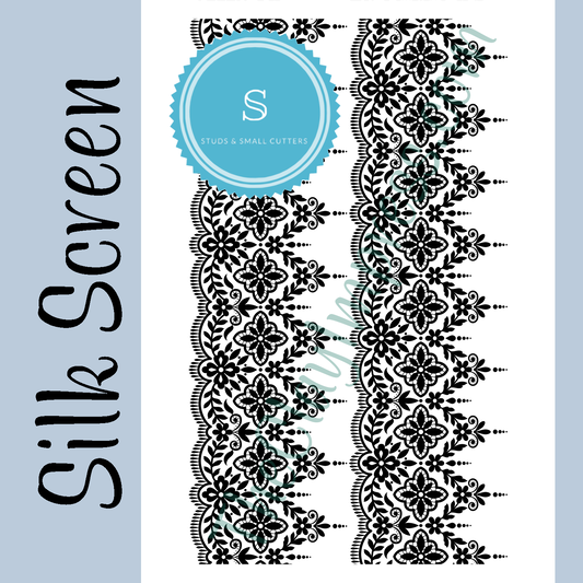 Floral Lacework Silk Screen