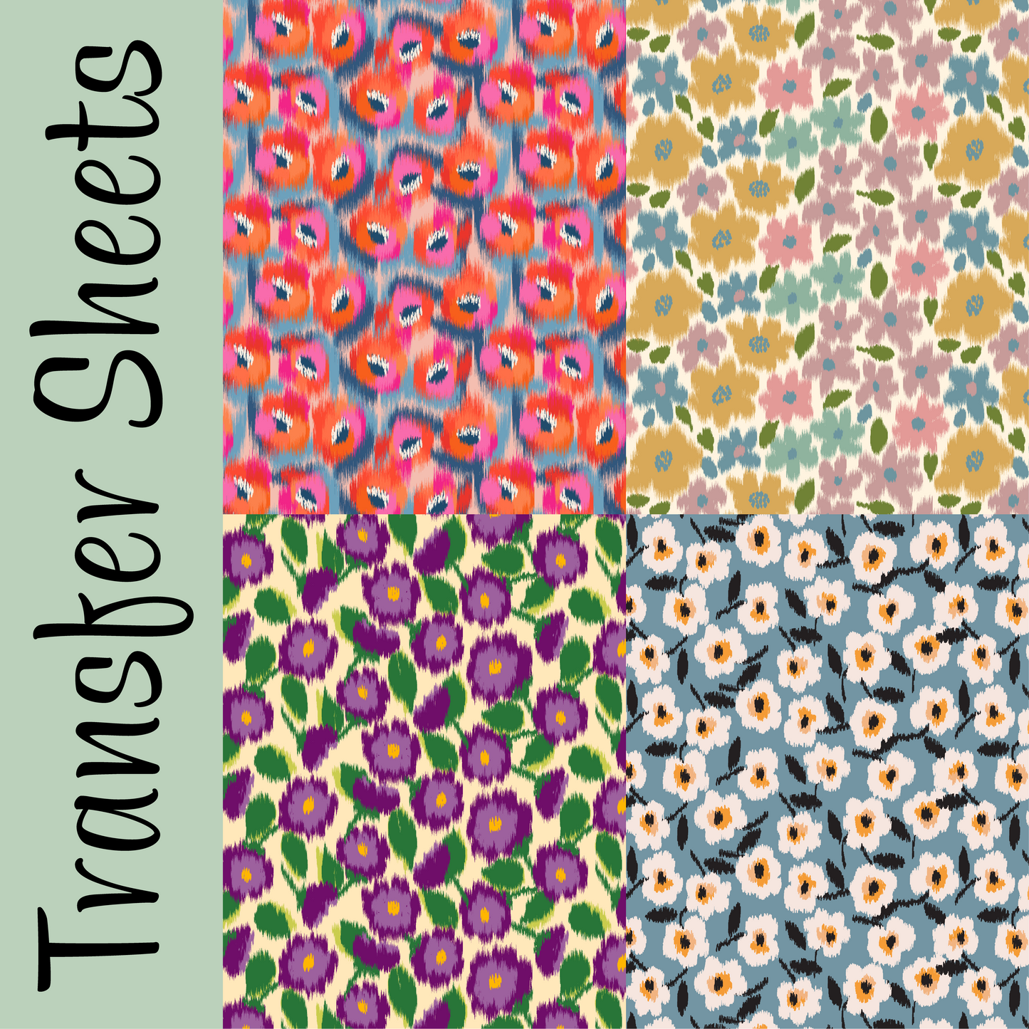 Floral Medley #3 Transfer Sheets