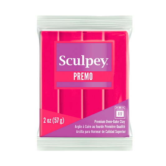 Sculpey Premo Fluorescent Pink Polymer Clay