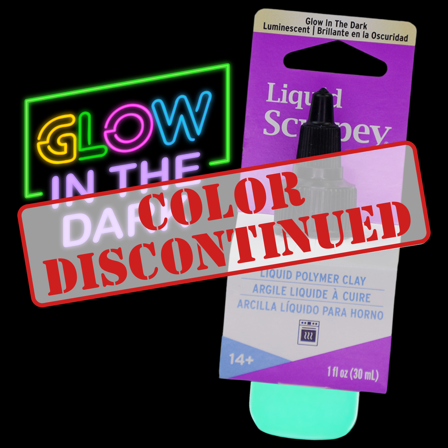 Liquid Sculpey - Glow in the Dark Liquid Clay [DISCONTINUED]