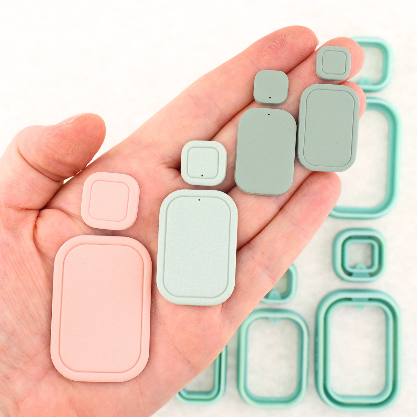 Grace Rectangle Polymer Clay Cutter Set