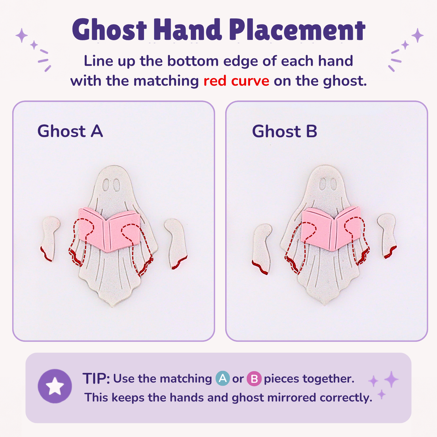 Ghost Reading a Book - Mirrored Pair