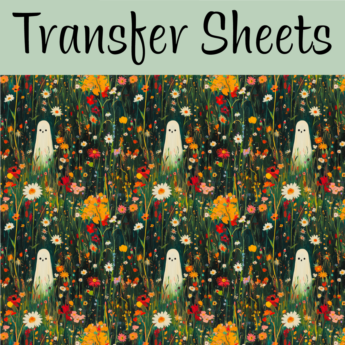 Haunted Night Garden Transfer Sheets