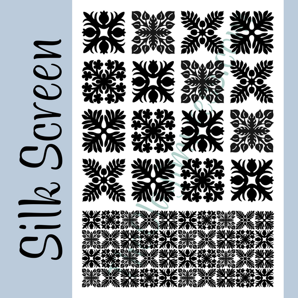 Hawaiian Quilt Squares Silk Screen for Polymer Clay – The Clay Impress hawaiian-quilt-squares-silk-screen-for-polymer-clay-the-clay-impress