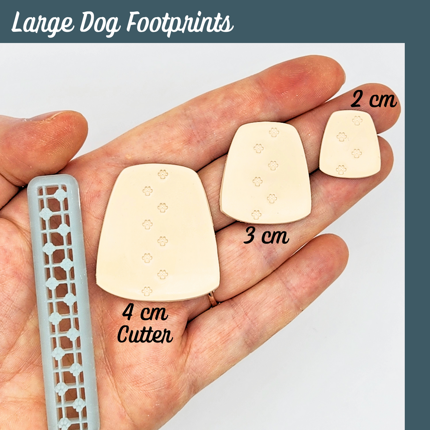 Footprints Polymer Clay Stamps