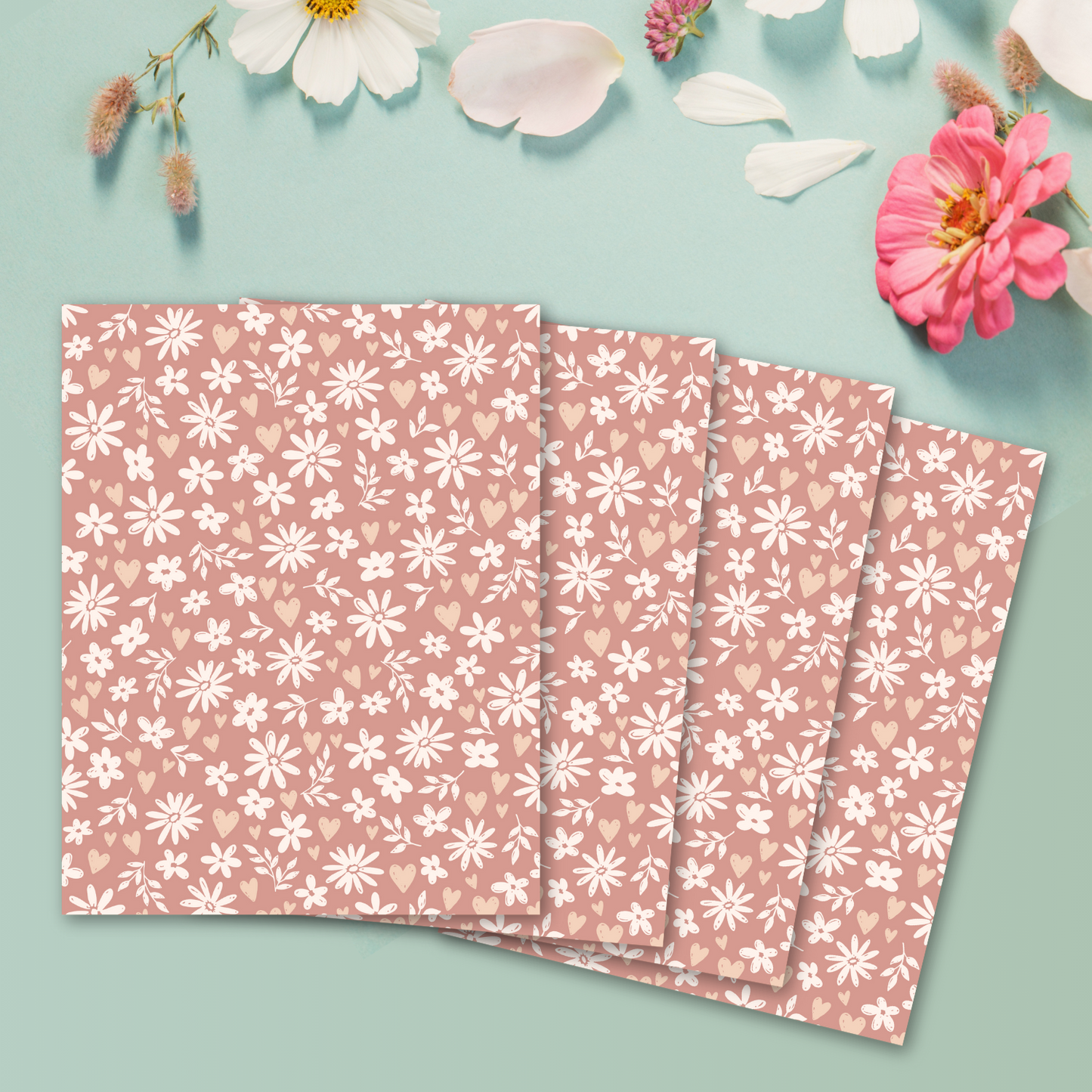 Romantic Country Florals Transfer Sheets