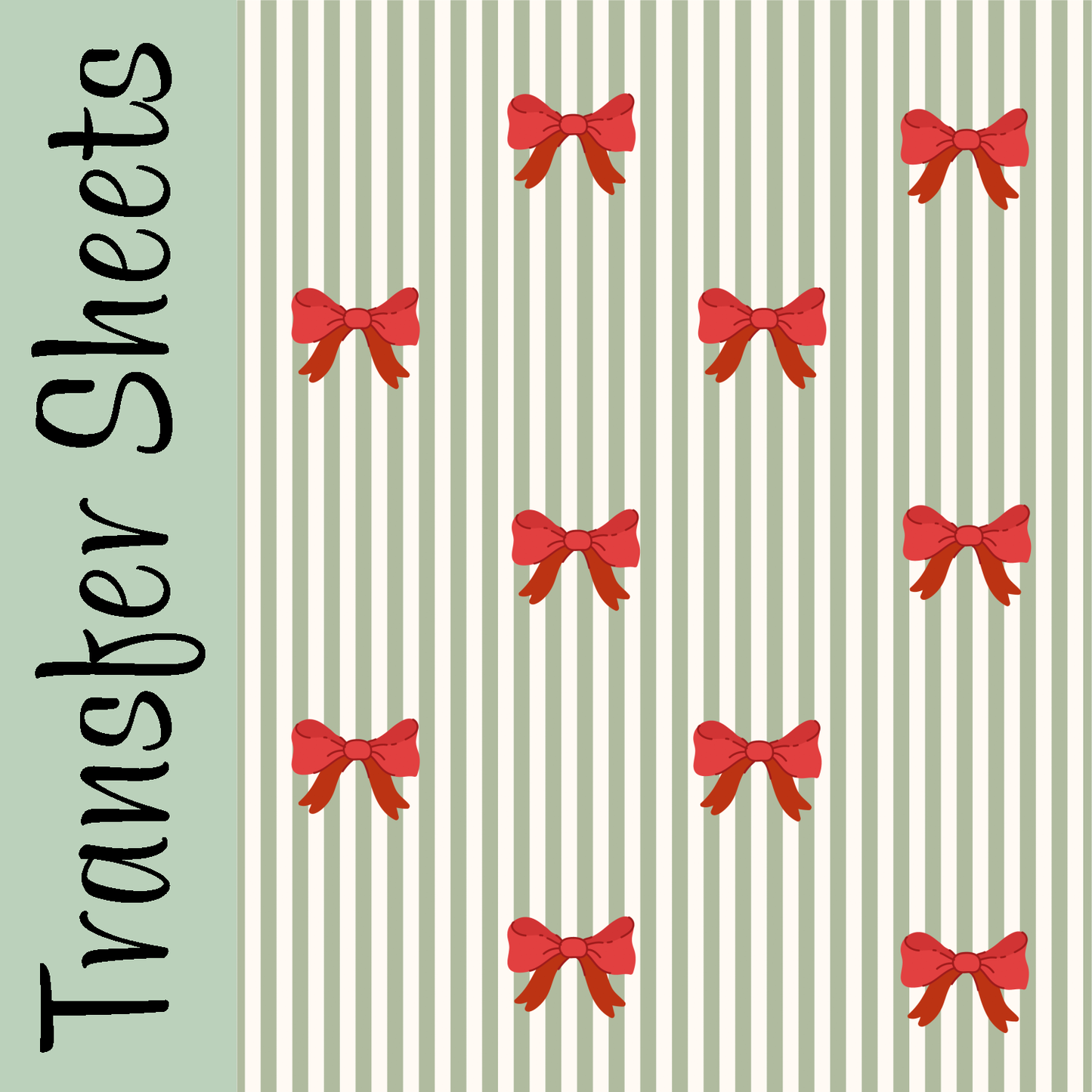 Merry Little Bows Transfer Sheets