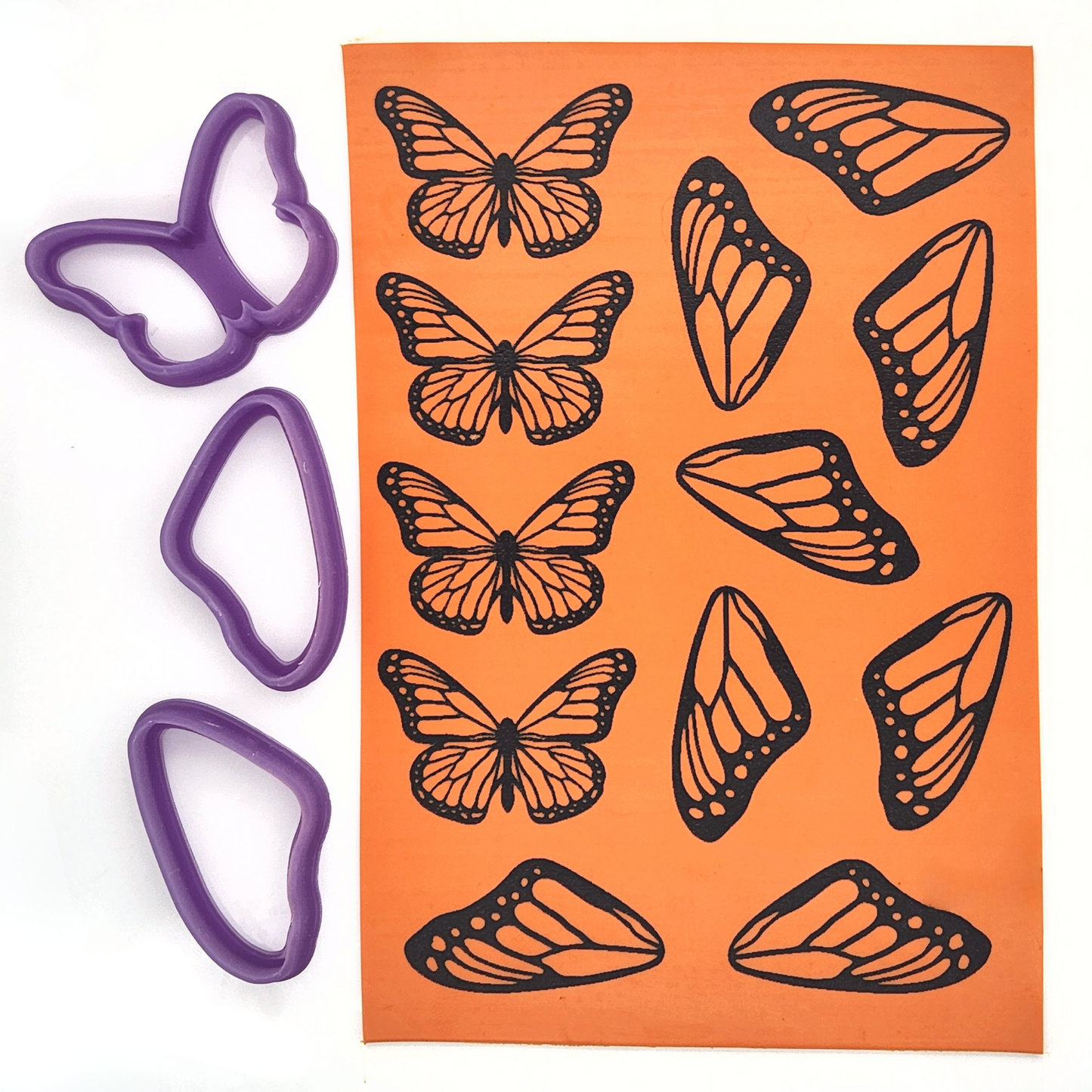 Monarch Butterflies Silk Screen & Matching Cutters