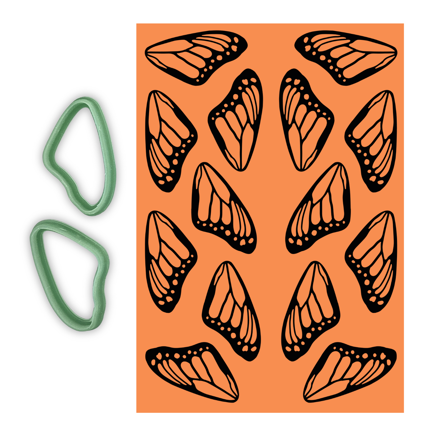 Monarch Butterflies Silk Screen & Matching Cutters