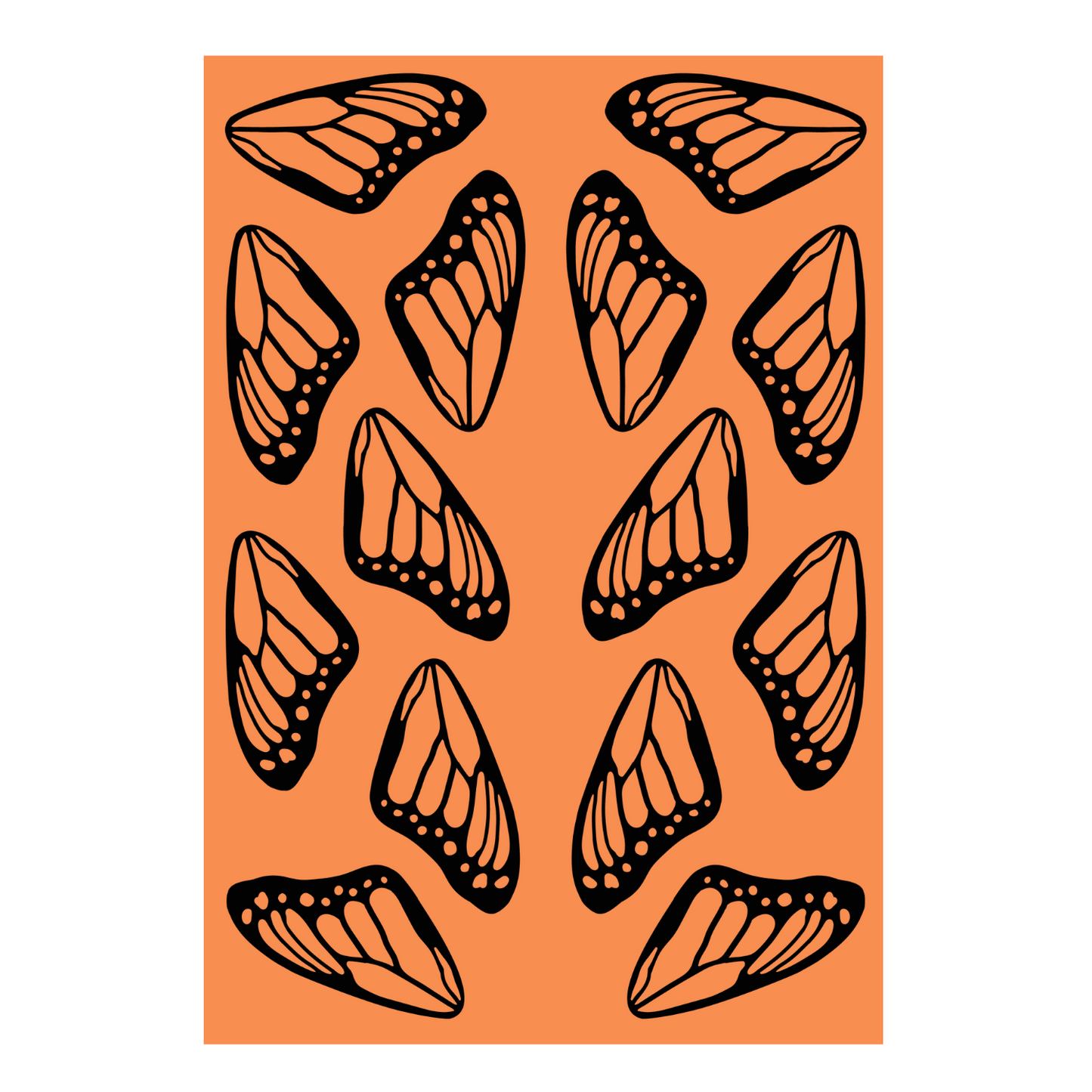 Monarch Butterflies Silk Screen & Matching Cutters